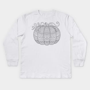 Color Me Pumpkin Kids Long Sleeve T-Shirt